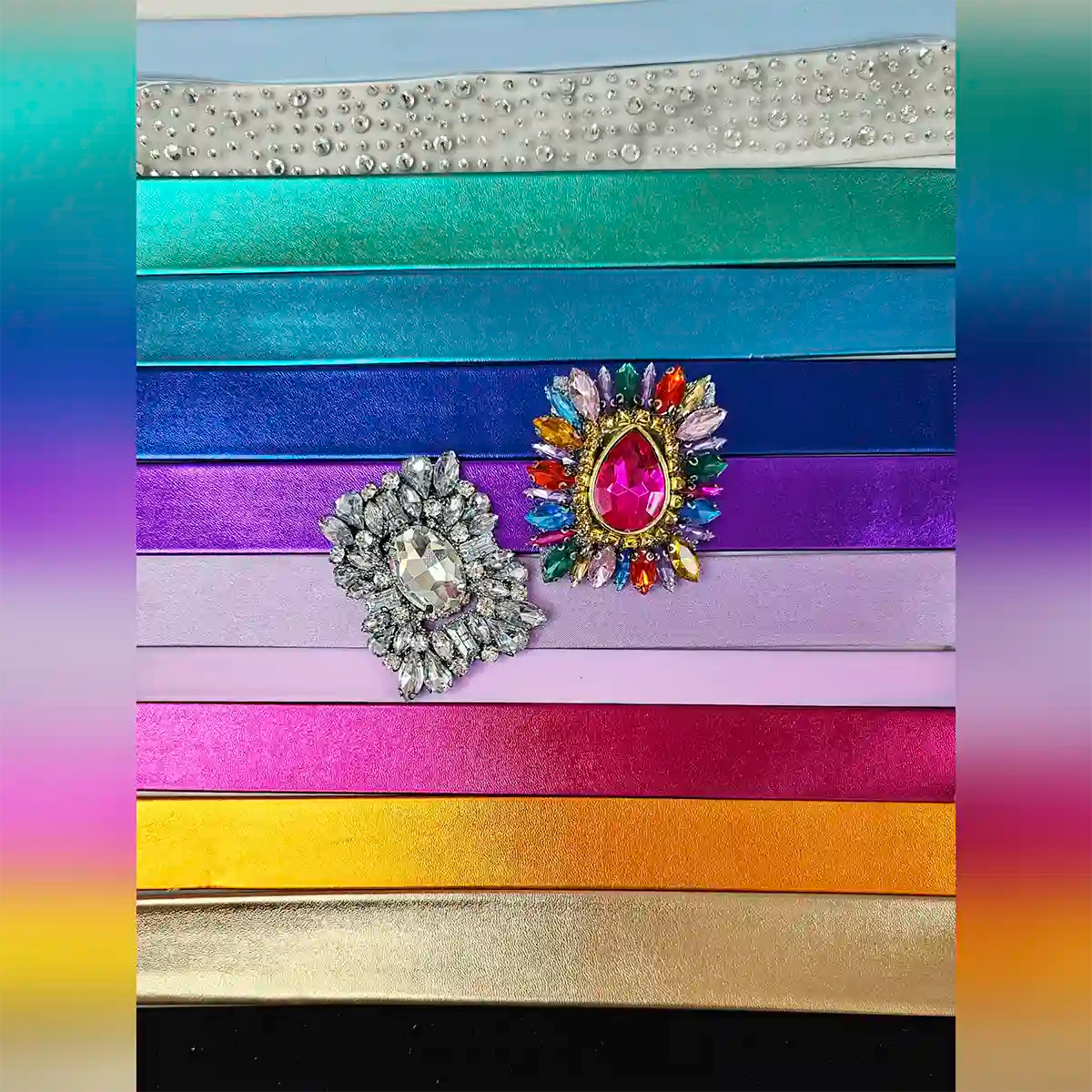 Chokers with Interchangeable Crystal Medallion