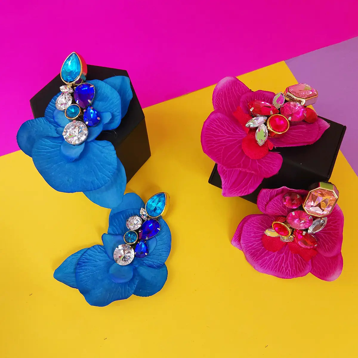 Maxi Orchid Earrings