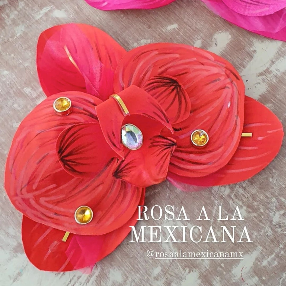 Maxi Orchid Flower Brooch