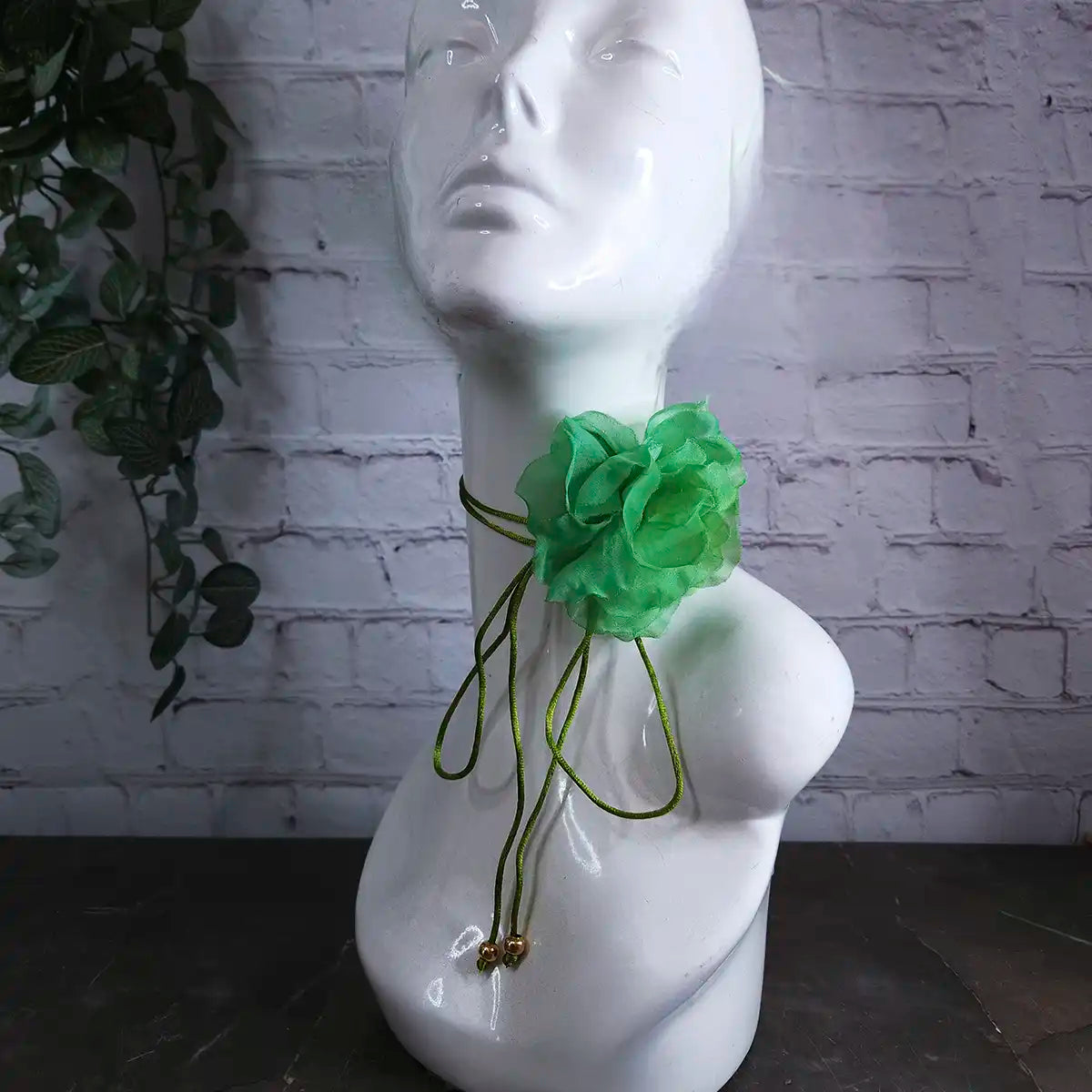 Helena Flower Cord Choker