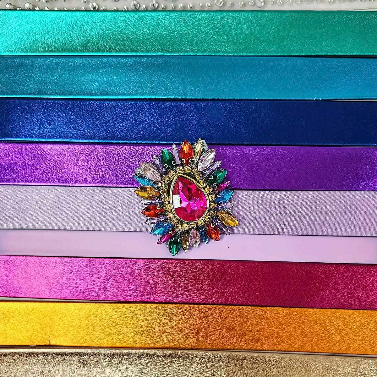 Rainbow Medallion Choker