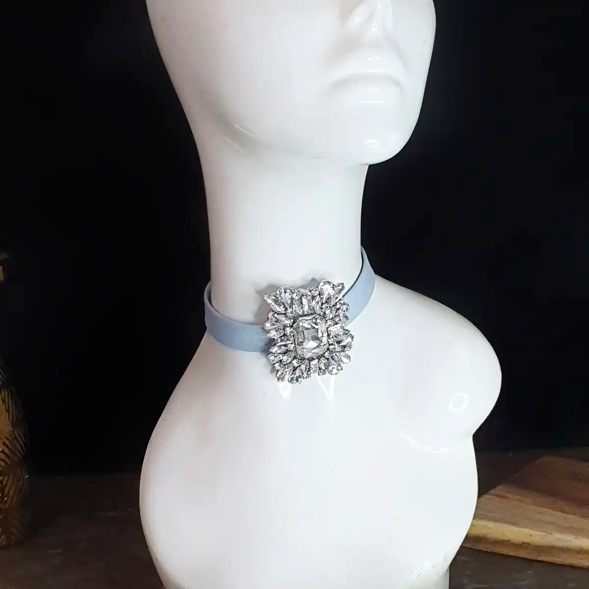 Silver Medallion Choker
