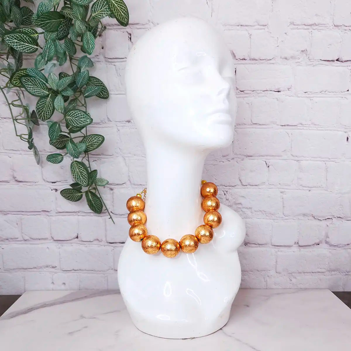 Metallic Pink Ariel Necklace