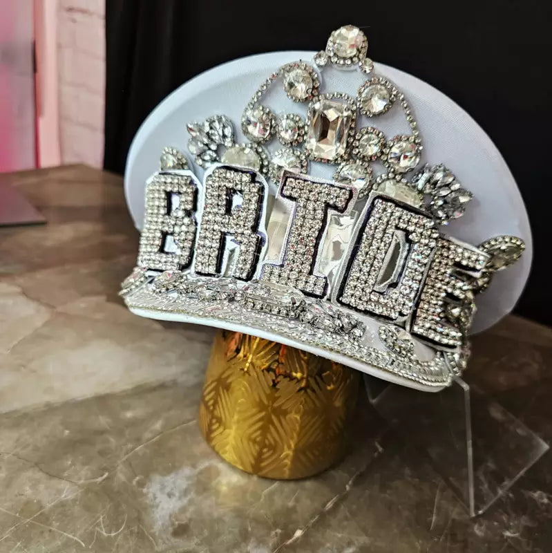White BRIDE Kepi Hat