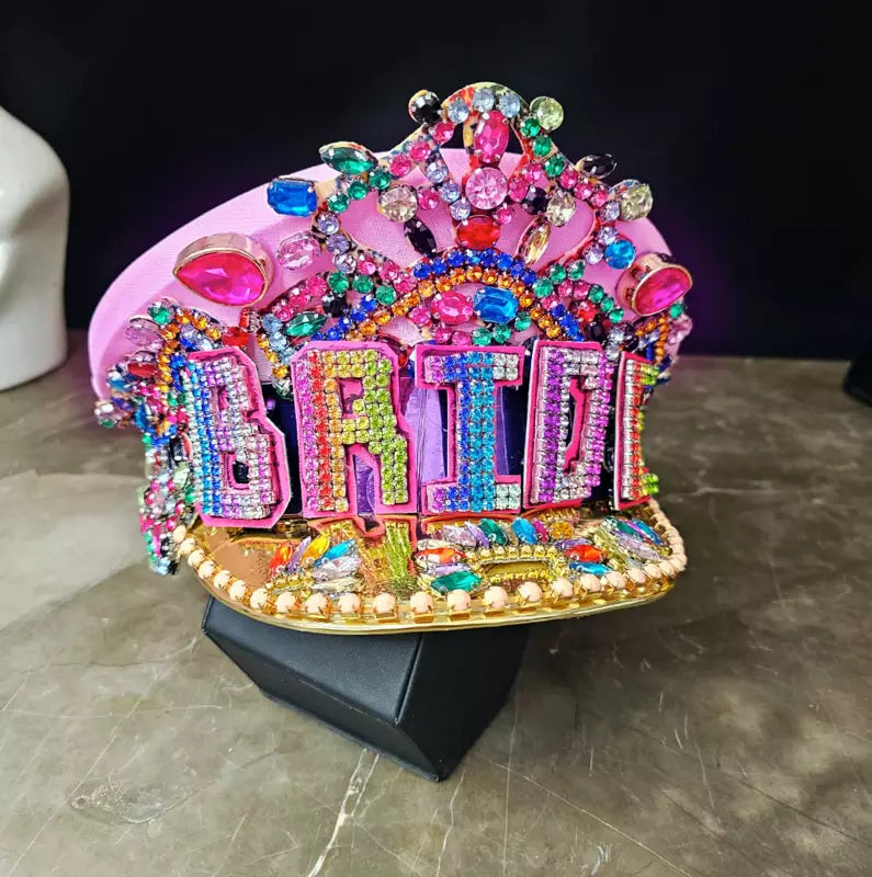 BRIDE rainbow kepi hat