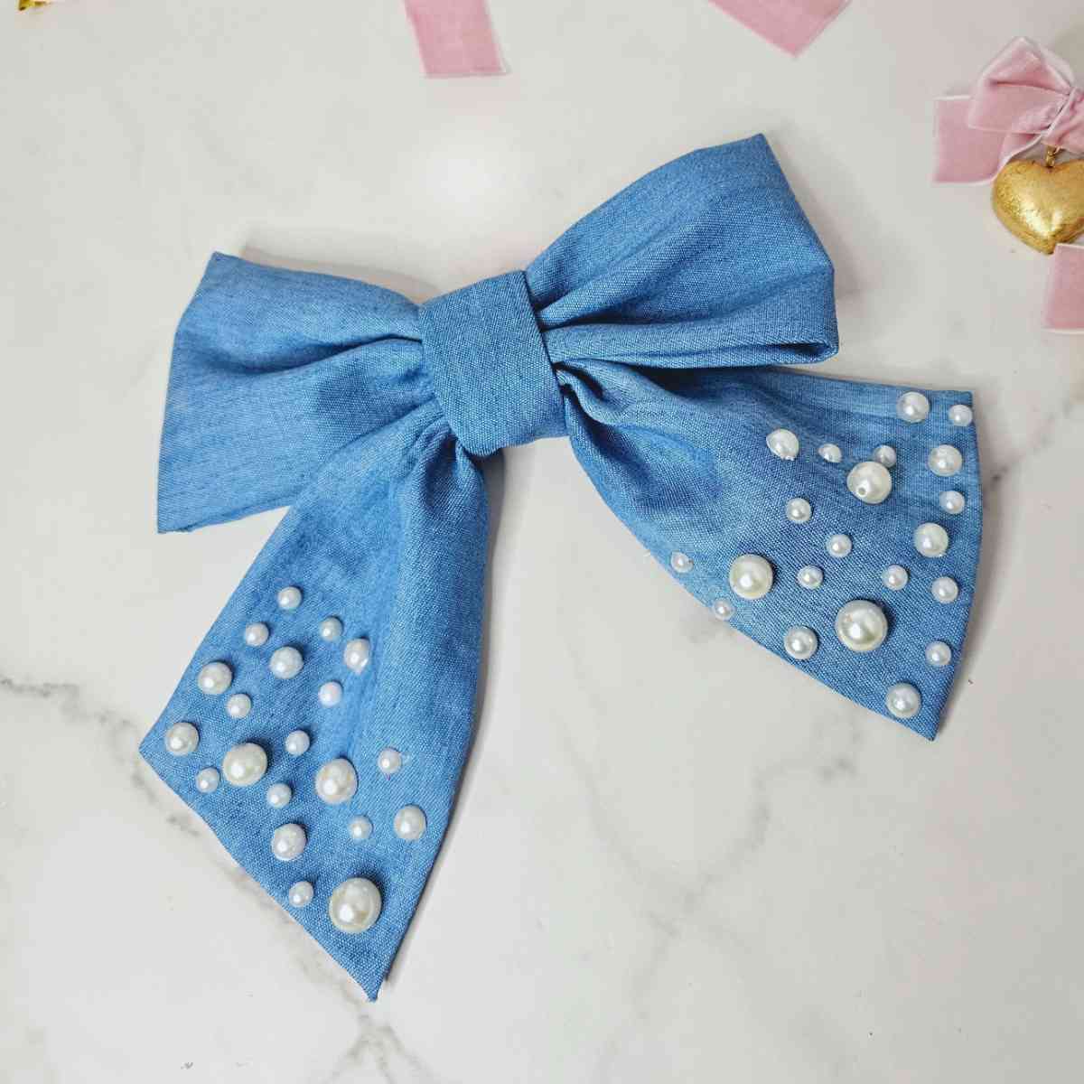 Carolina Denim Bow