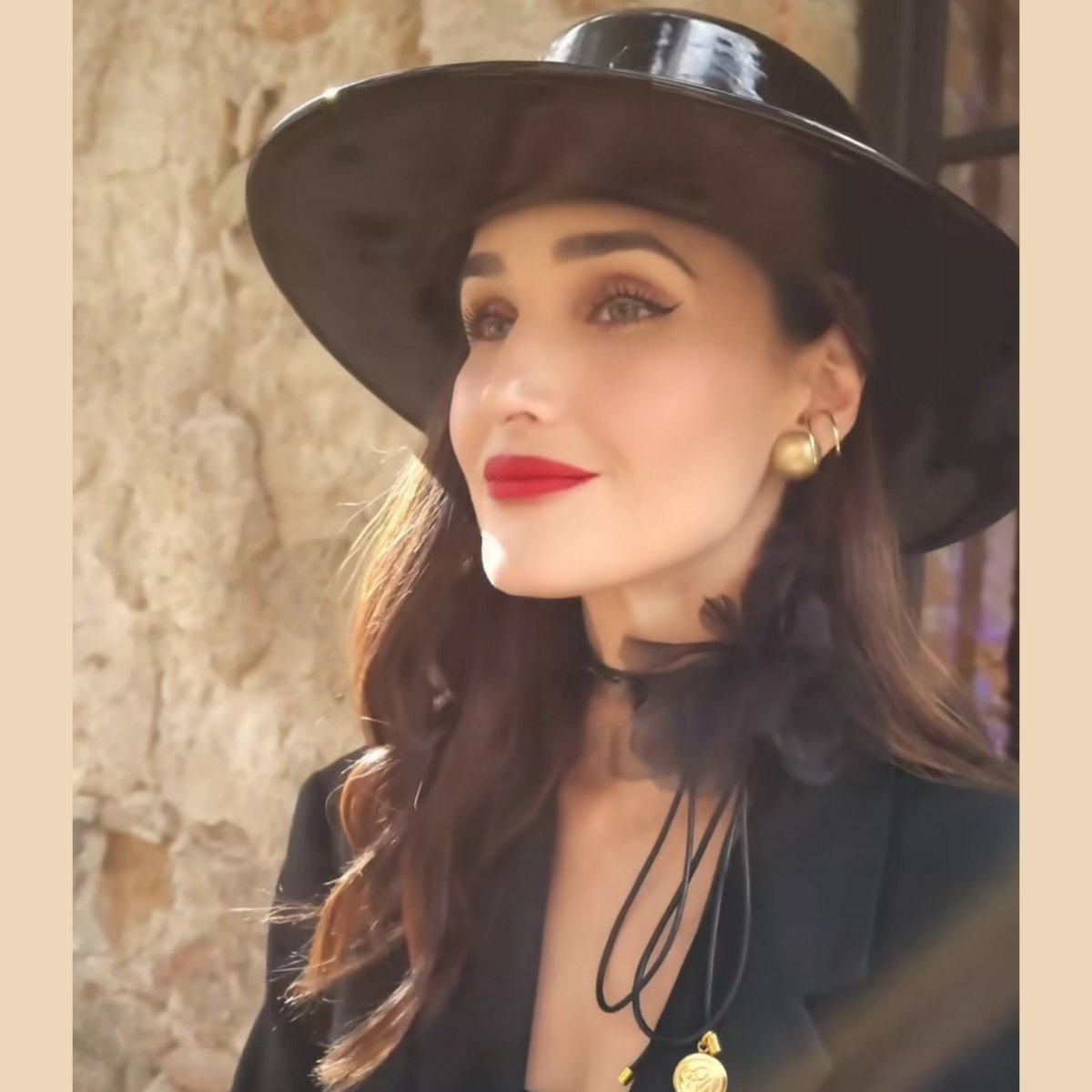 Black Patent Leather Cordoba Hat