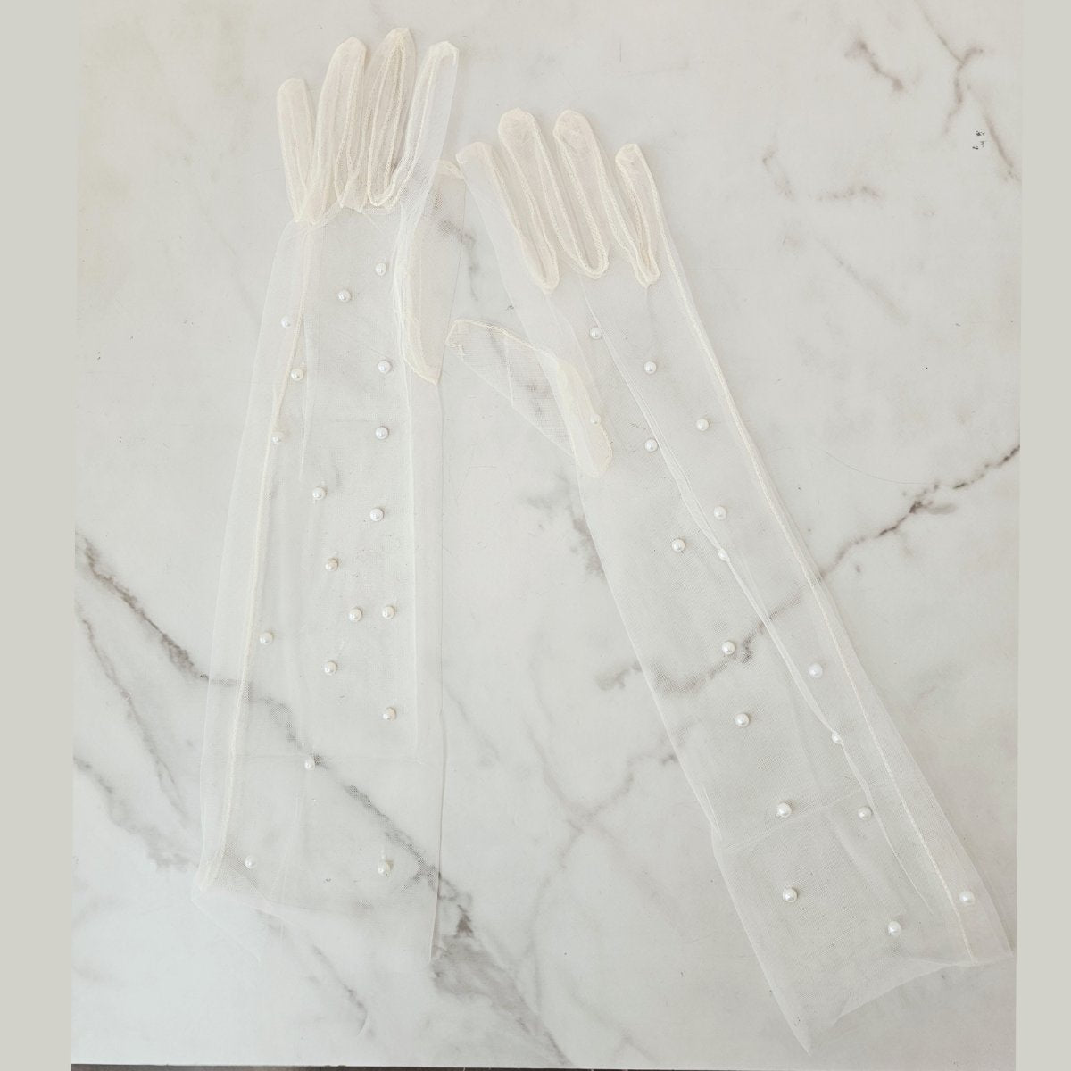 Pearl Mesh Gloves