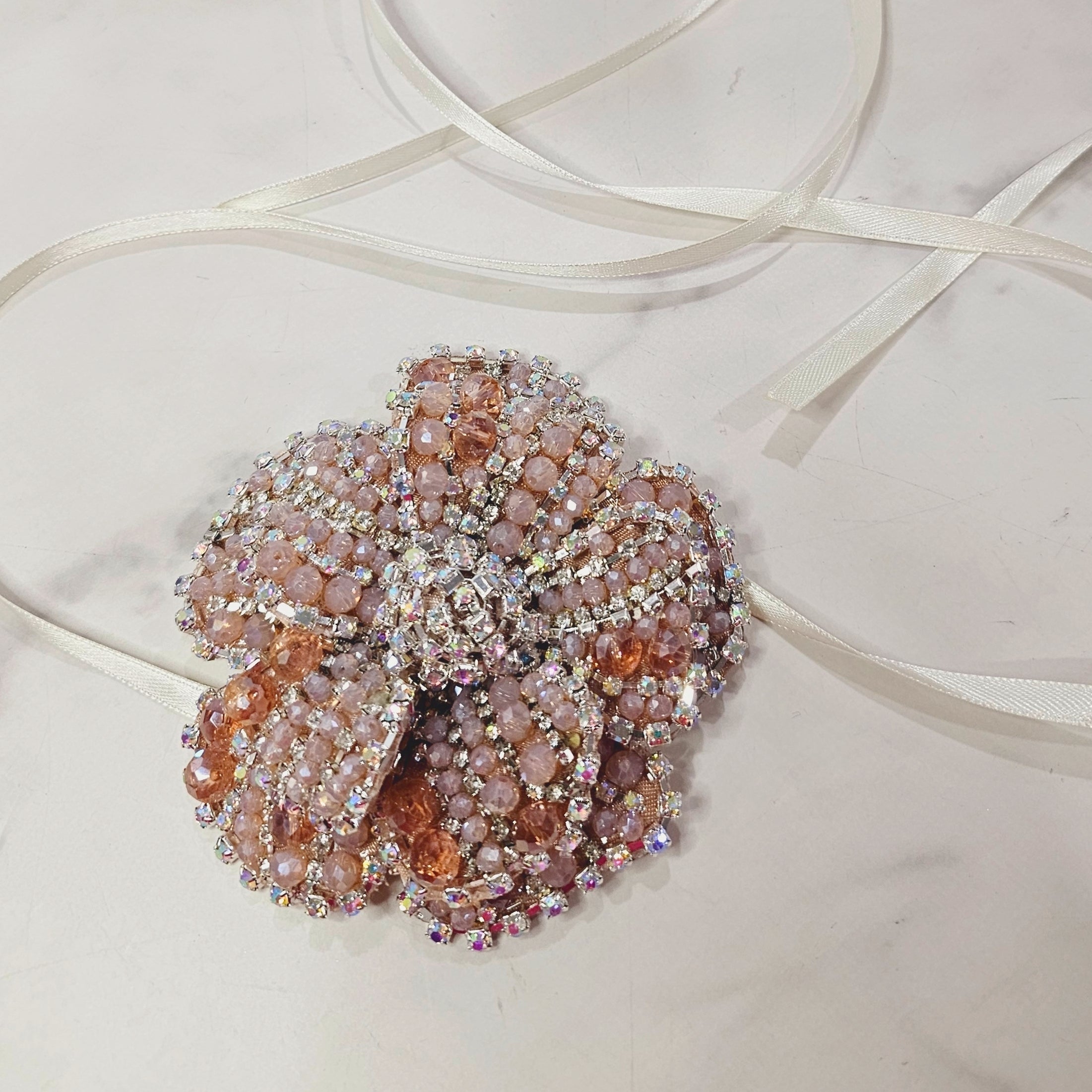 Choker Flower Capella double Clasp Belt Bracelet