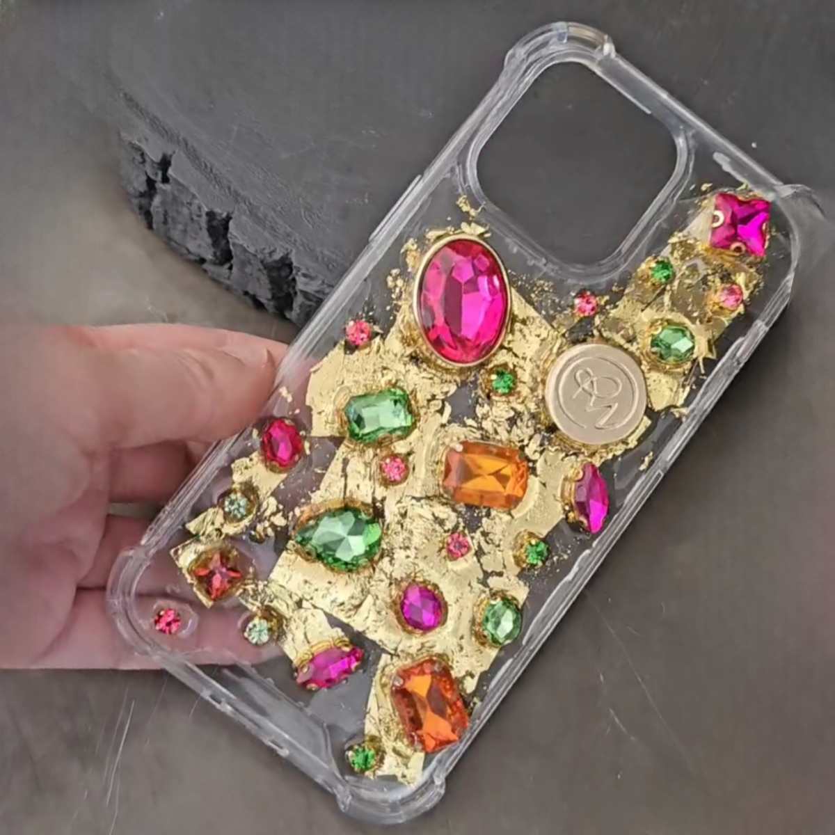 Case Pink Green cell phone case (Motorola, OnePlus, Oppo, Realme)