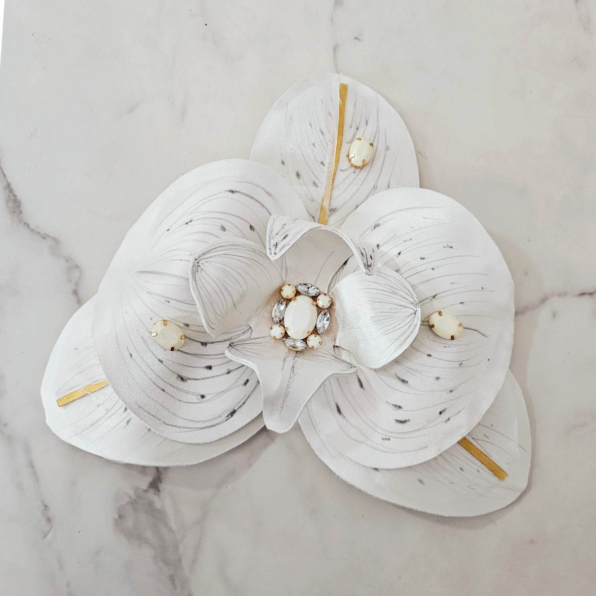 Maxi Orchid Flower Brooch