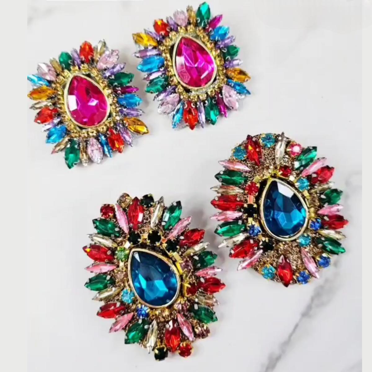 Add-Ons clips for Shoes Medallion Crystals colors