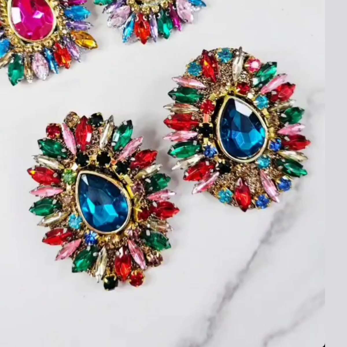 Add-Ons clips for Shoes Medallion Crystals colors