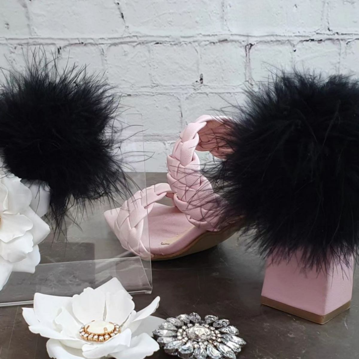 Add-Ons clips for Shoes Medallion Crystals colors