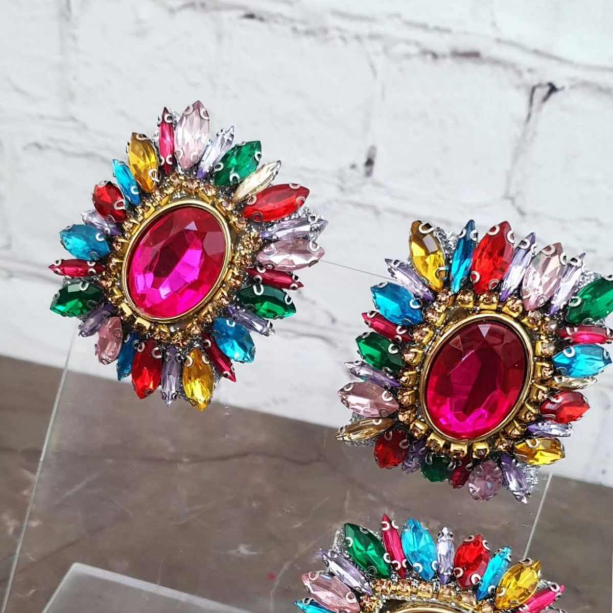 Add-Ons clips for Shoes Medallion Crystals colors