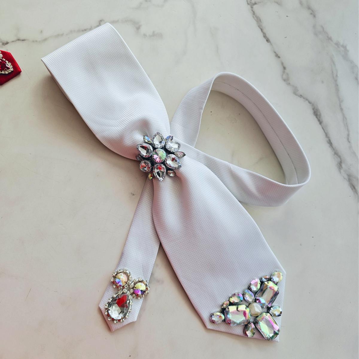 Corbata Moño Verona azul cielo puntitos blancos