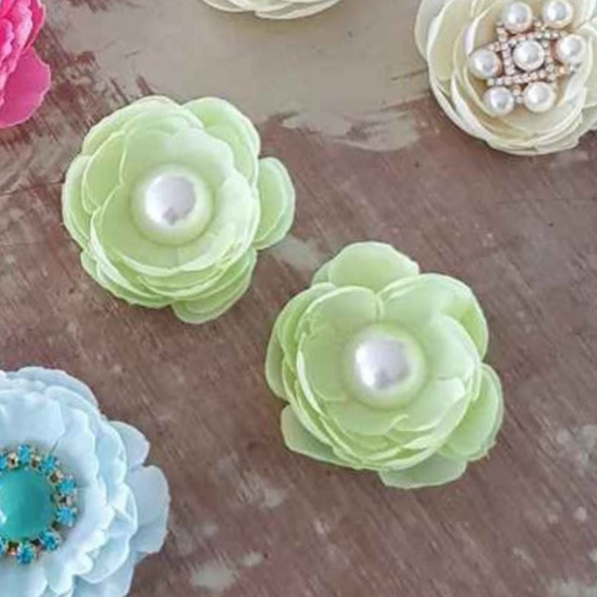 Flower Pin Earrings