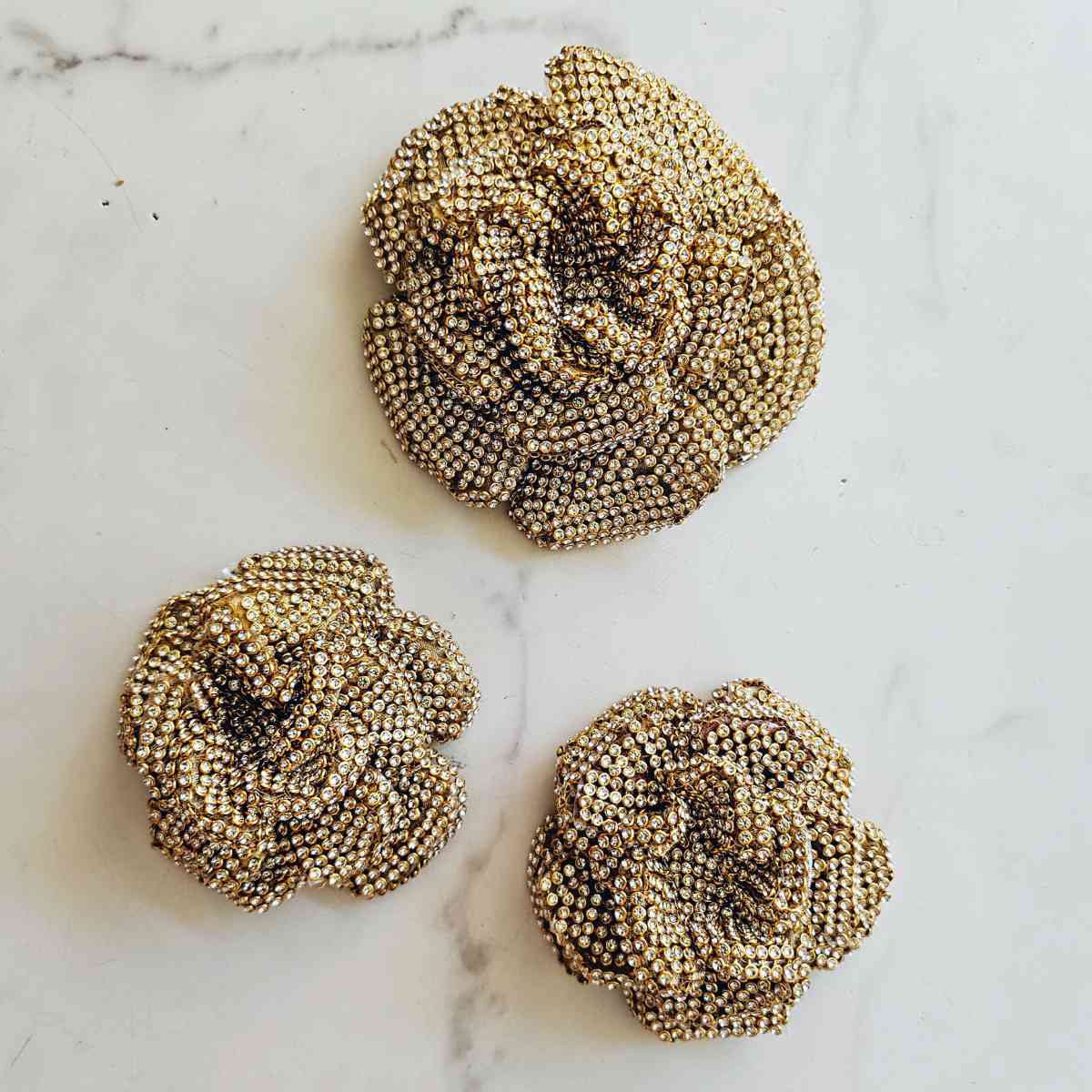 Golden Alice Flower Brooch