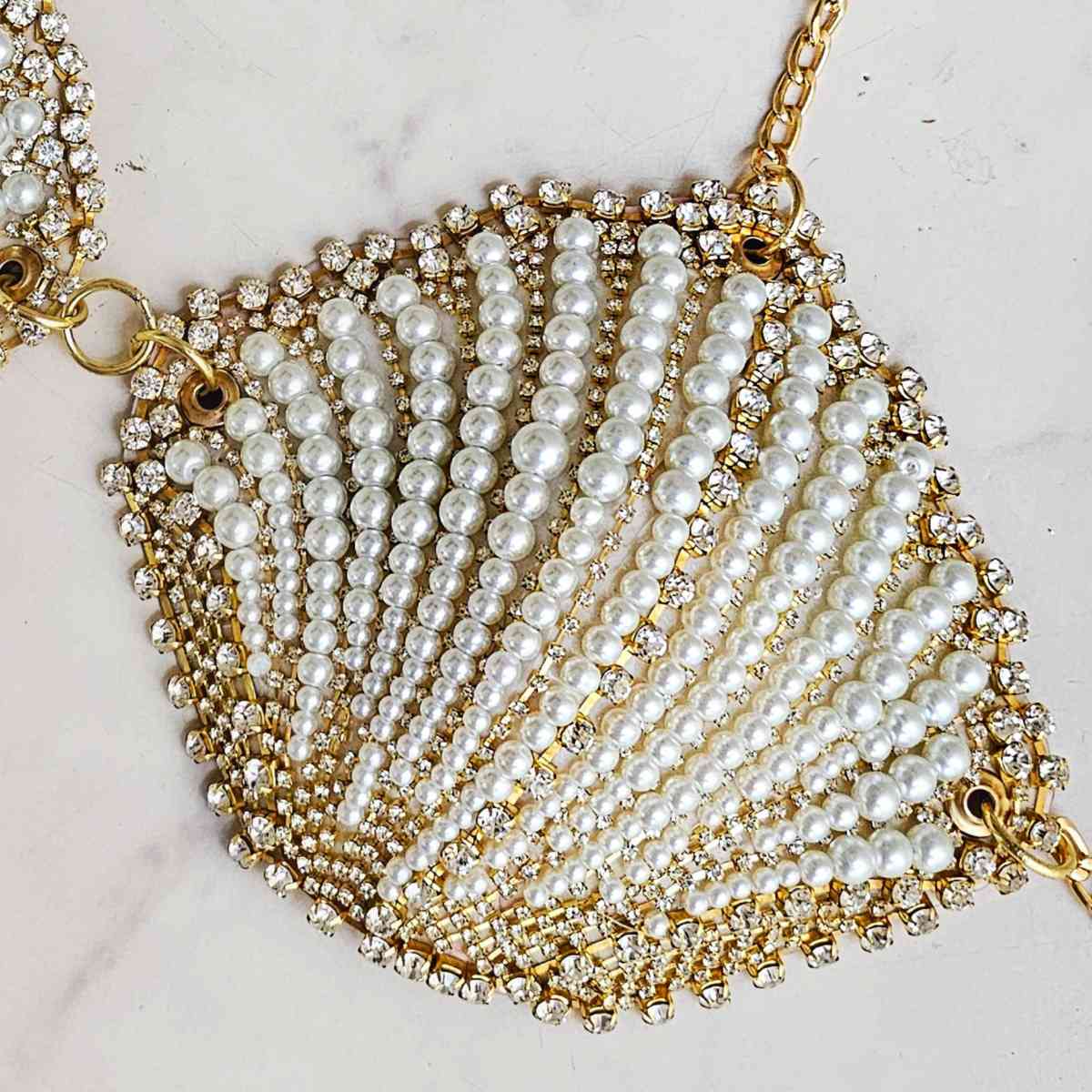Ibiza Top Shell Bralette with Pearls