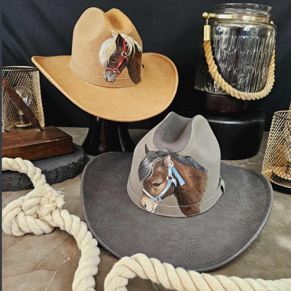 Children's Texan Hat Oil Painted