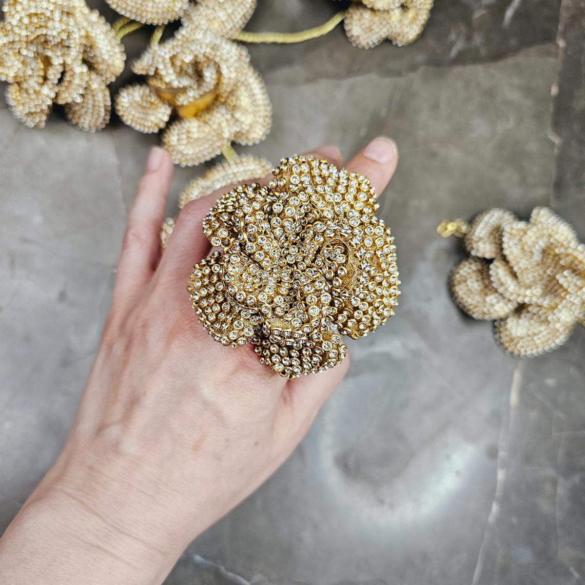 Alicia Flower Maxi Ring