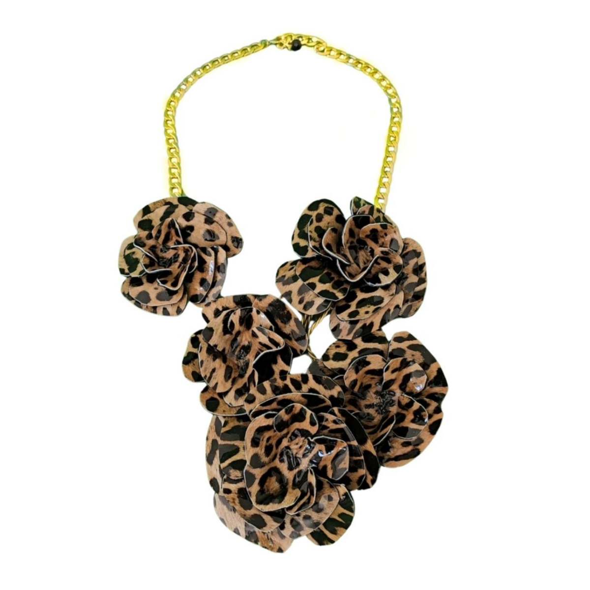 Emerald Green Helena Roses Necklace