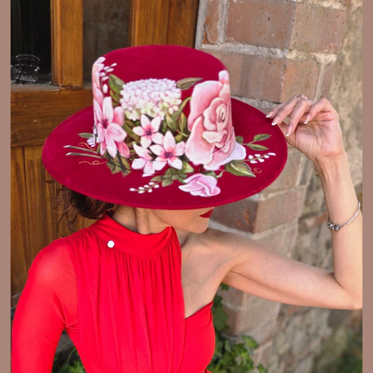 Cordoban Hat Painted in Oil