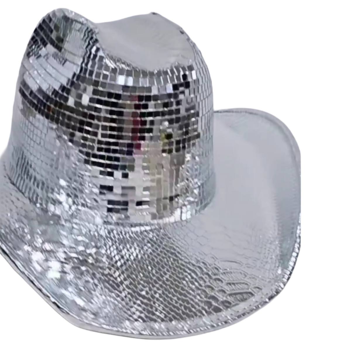 Texan Hat with Silver Mosaic Mirrors
