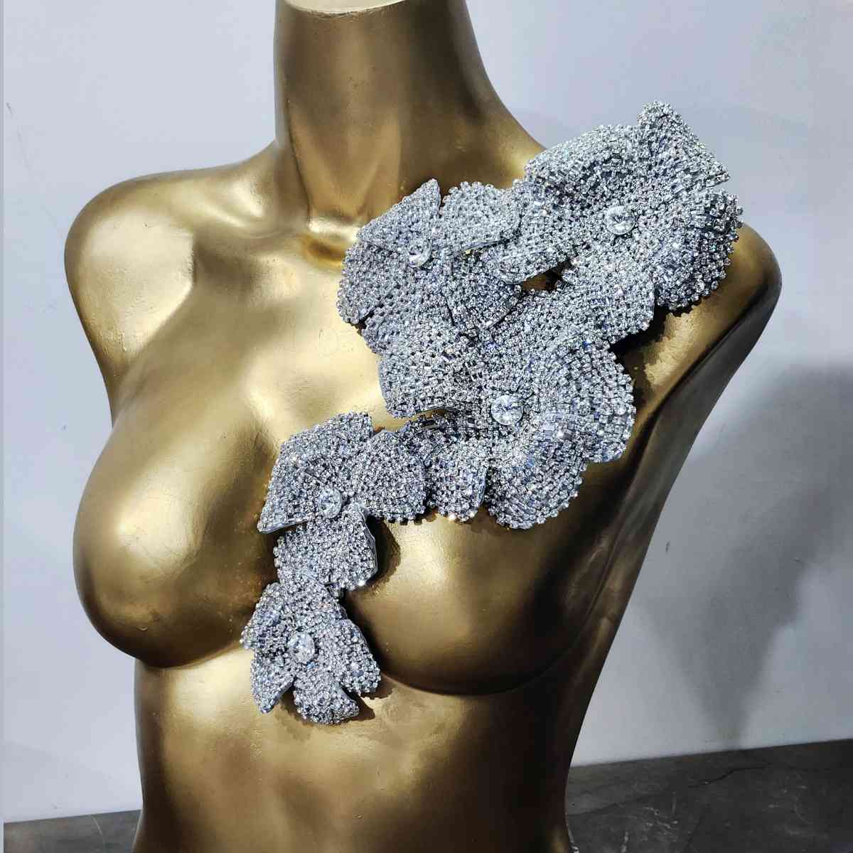 Capella Silver Flower Corsage Brooch