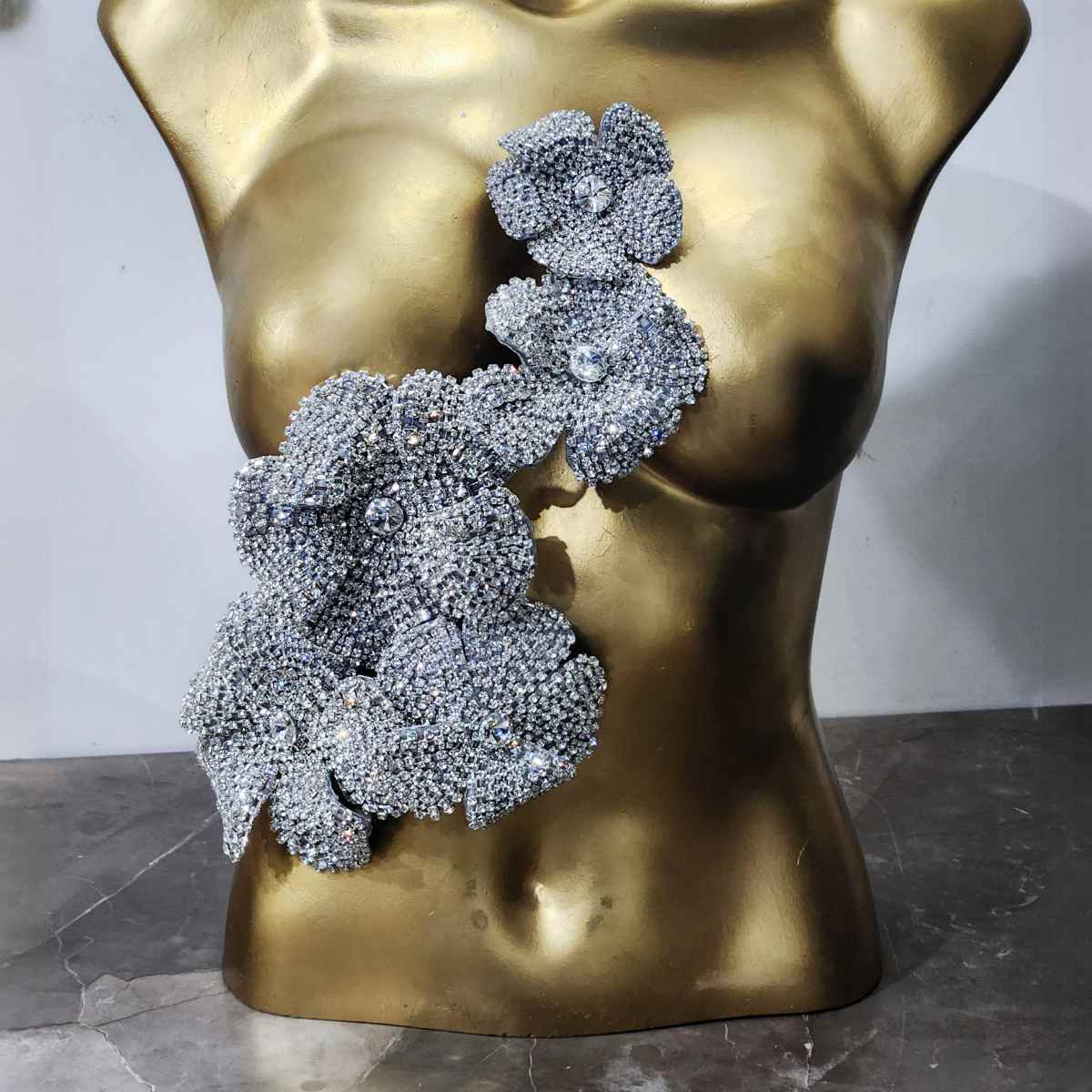 Capella Silver Flower Corsage Brooch