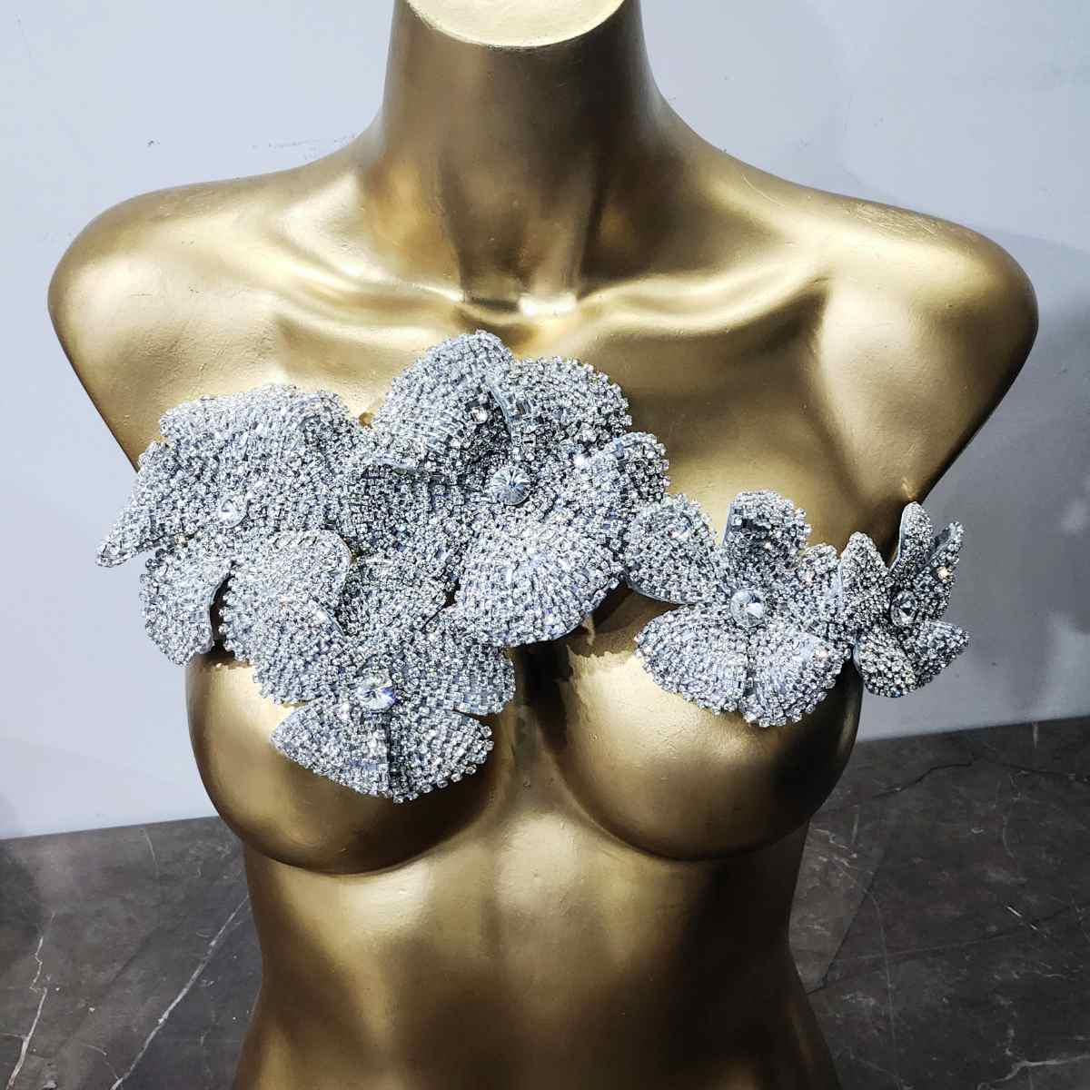 Capella Silver Flower Corsage Brooch