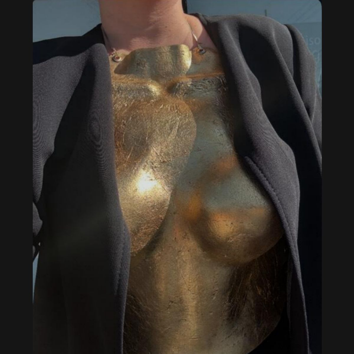 Flexible Athena 24k Gold Breastplate
