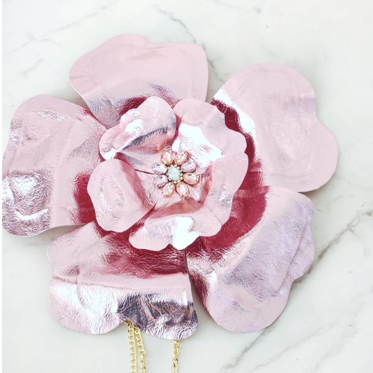 Top Flor Chris Metallic Pink Vinyl