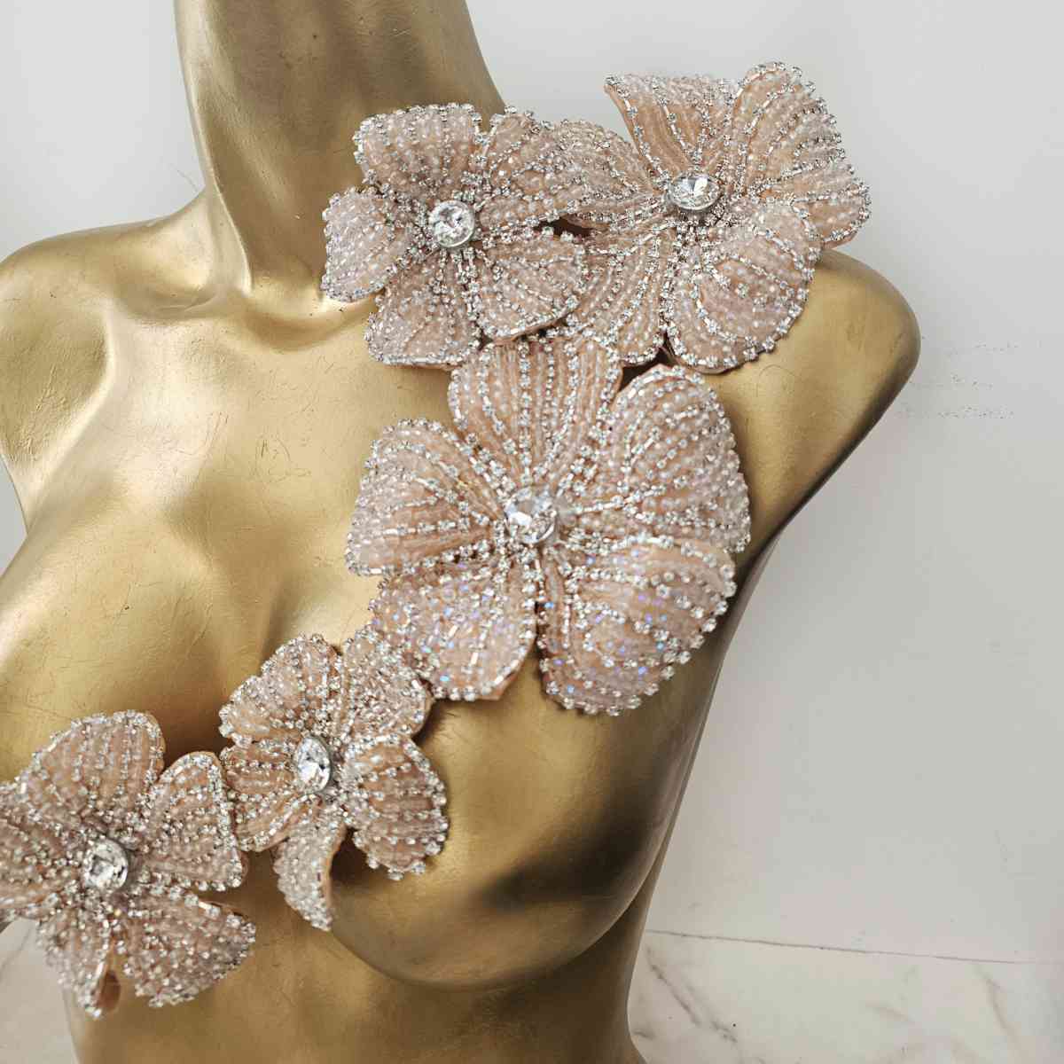 Capella Nude Flower Corsage Brooch