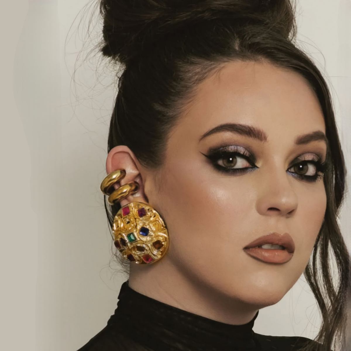 Sofia Gold Colored Earrings