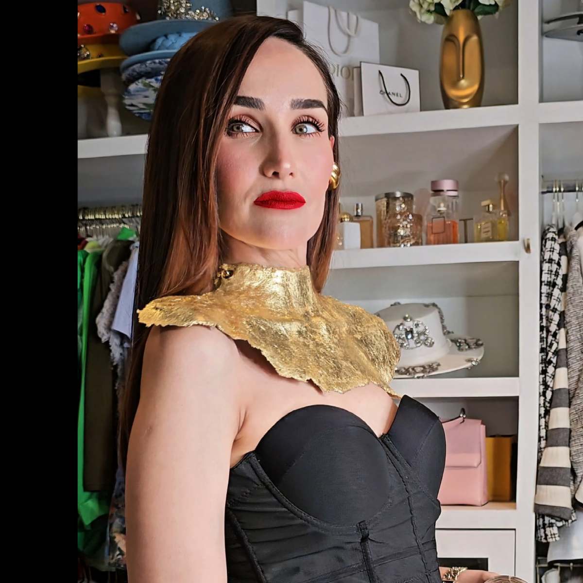 Collar Flexible Atenea Imitación hoja de Oro