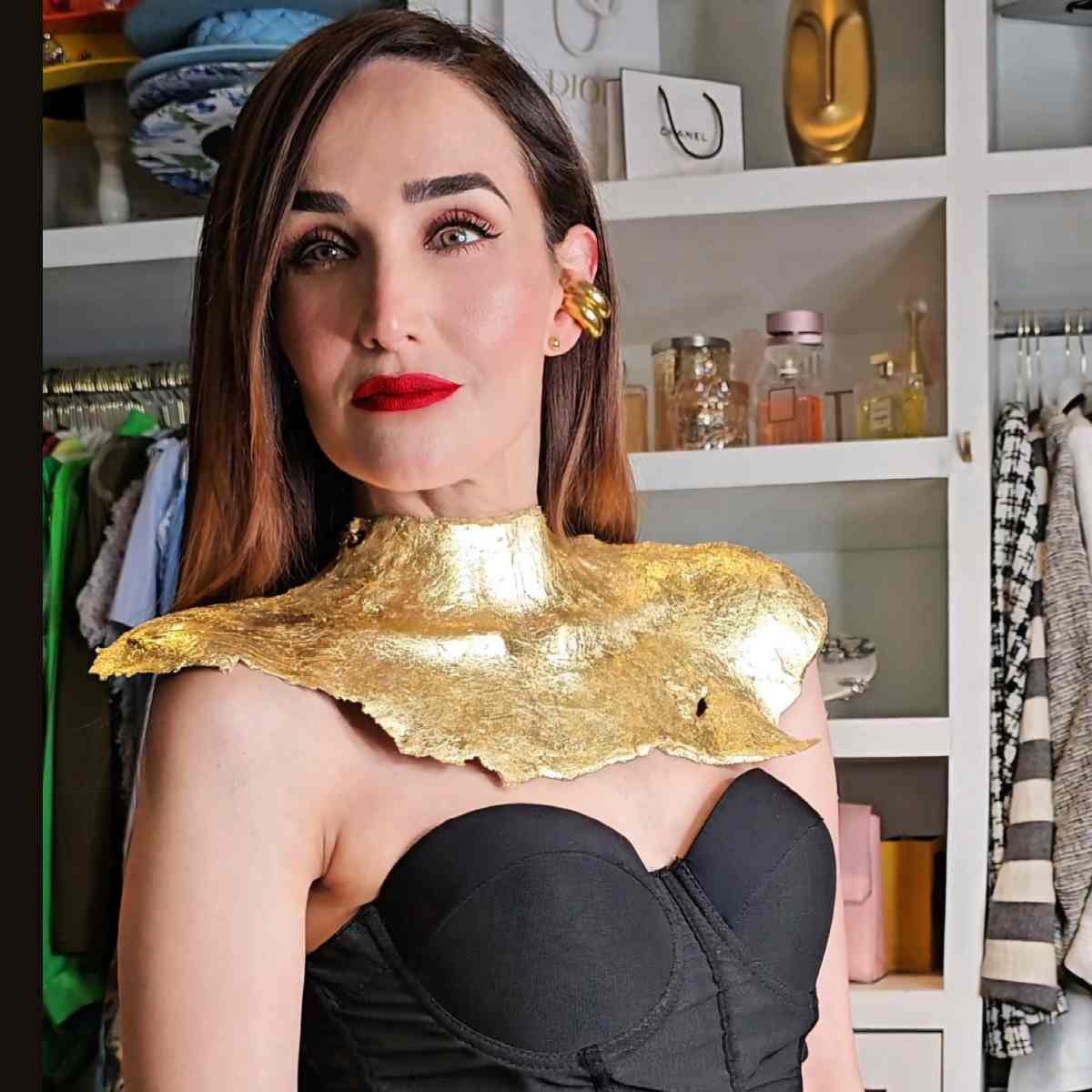 Collar Flexible Atenea Imitación hoja de Oro