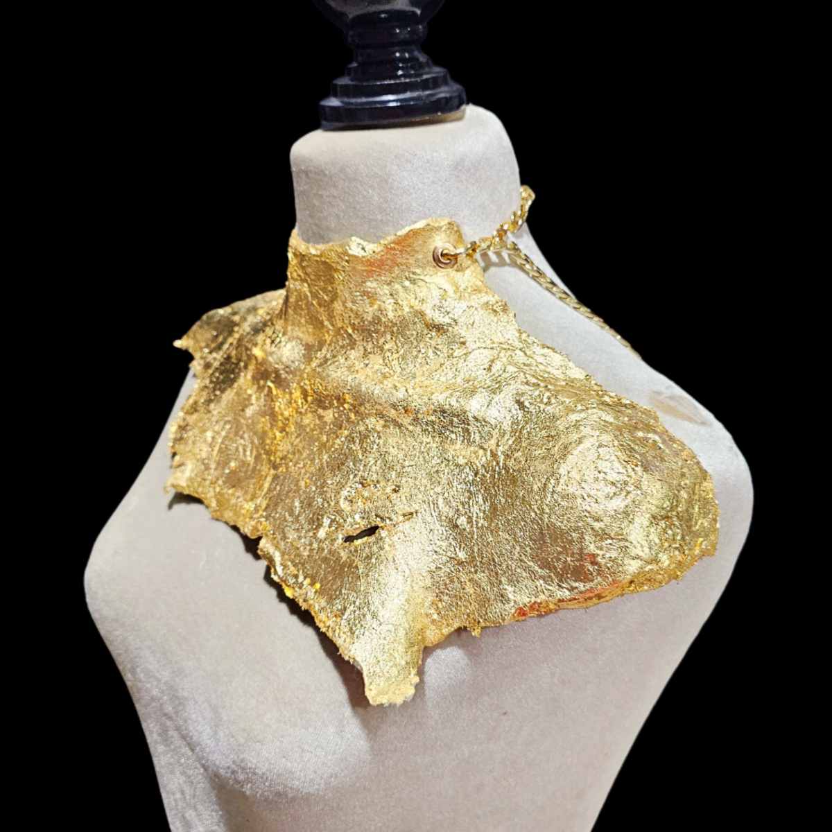 Collar Flexible Atenea Imitación hoja de Oro