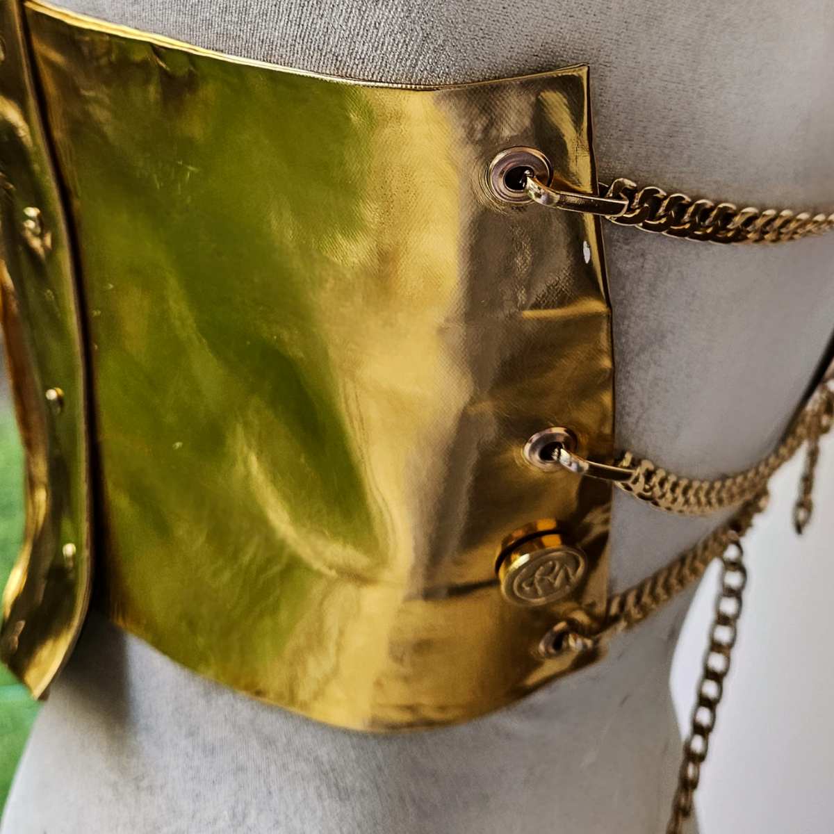 Artemisa Bib Golden Rigid Breastplate