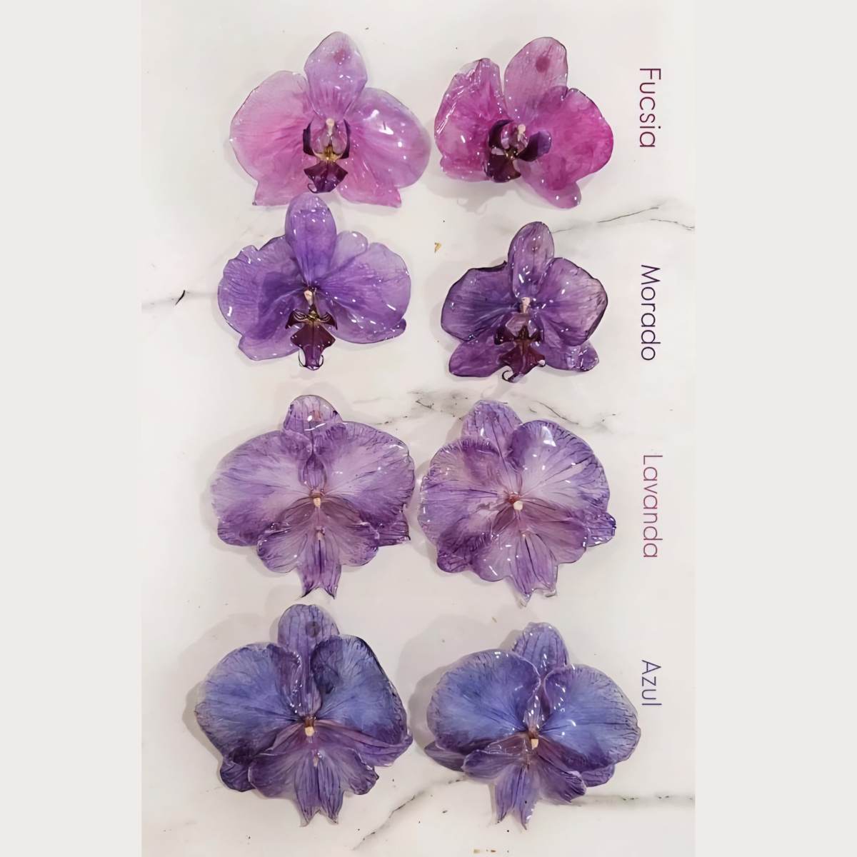 Lilac Royal Orchid Earrings