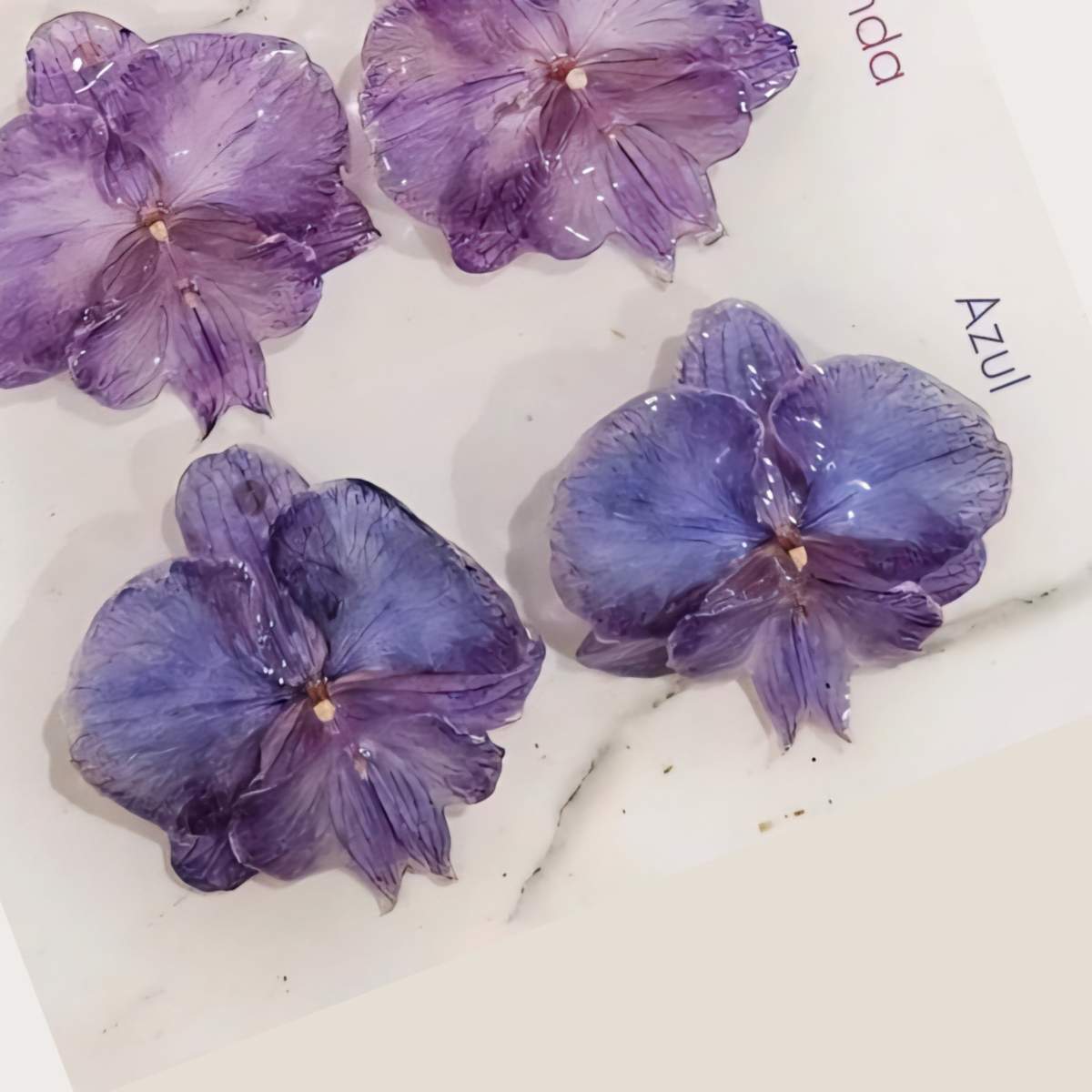 Purple Royal Orchid Earrings