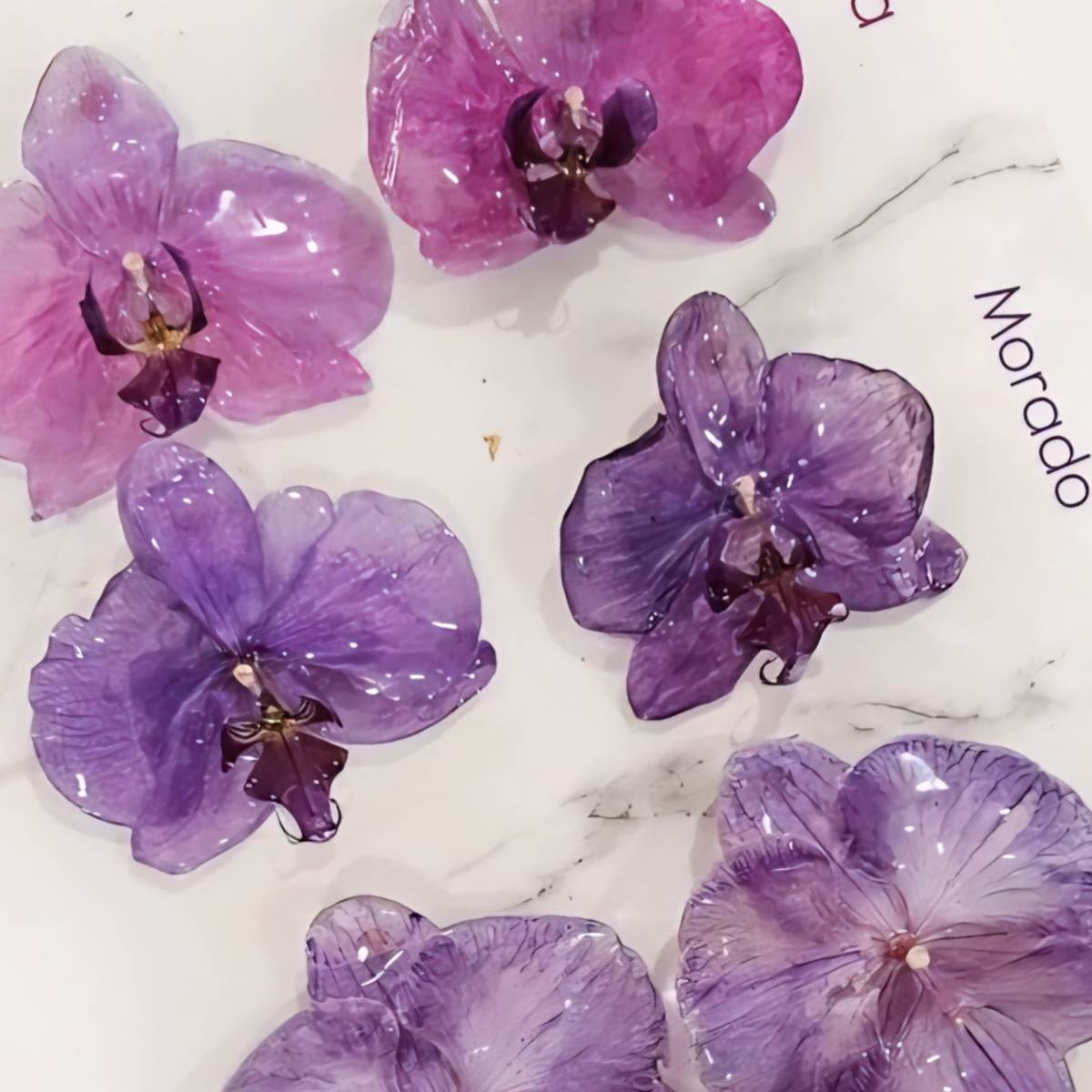 Purple Royal Orchid Earrings