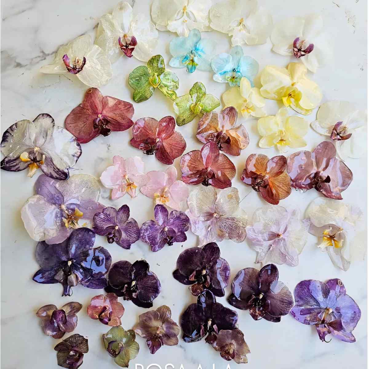 Purple Royal Orchid Earrings