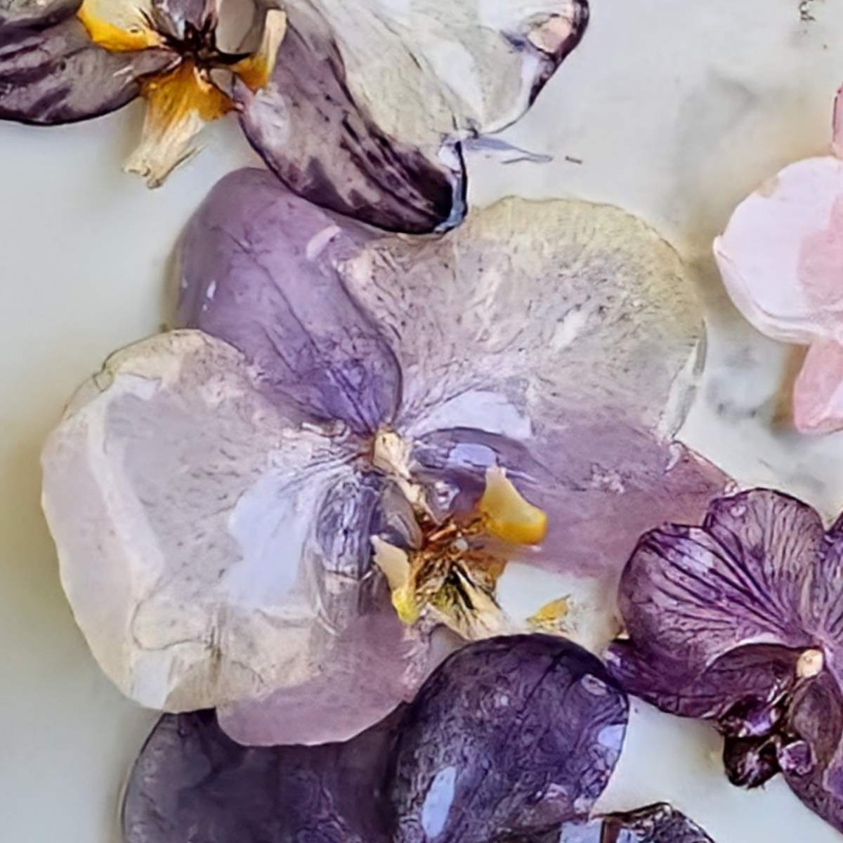 Purple Royal Orchid Earrings