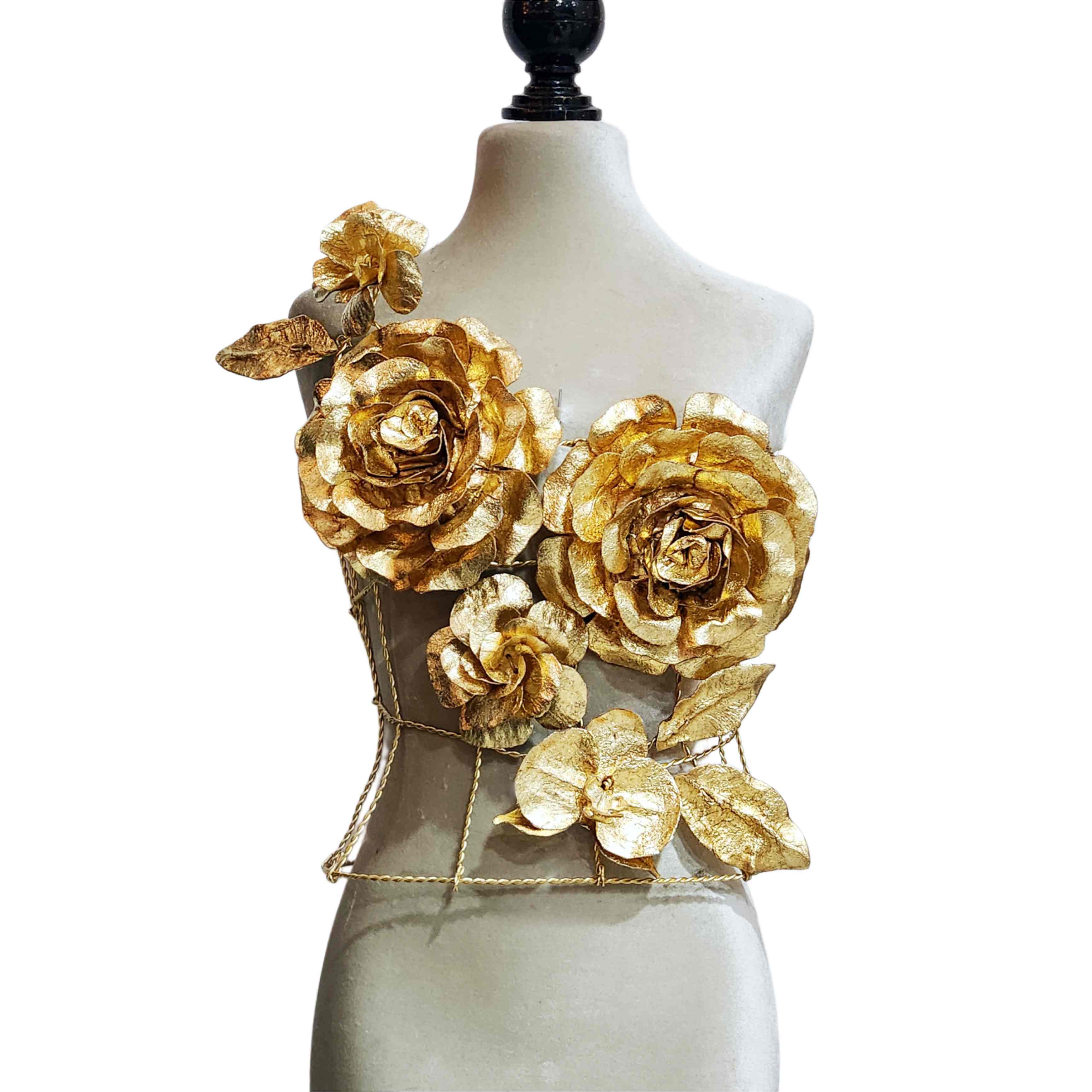 Corset Minerva Rosas Doradas