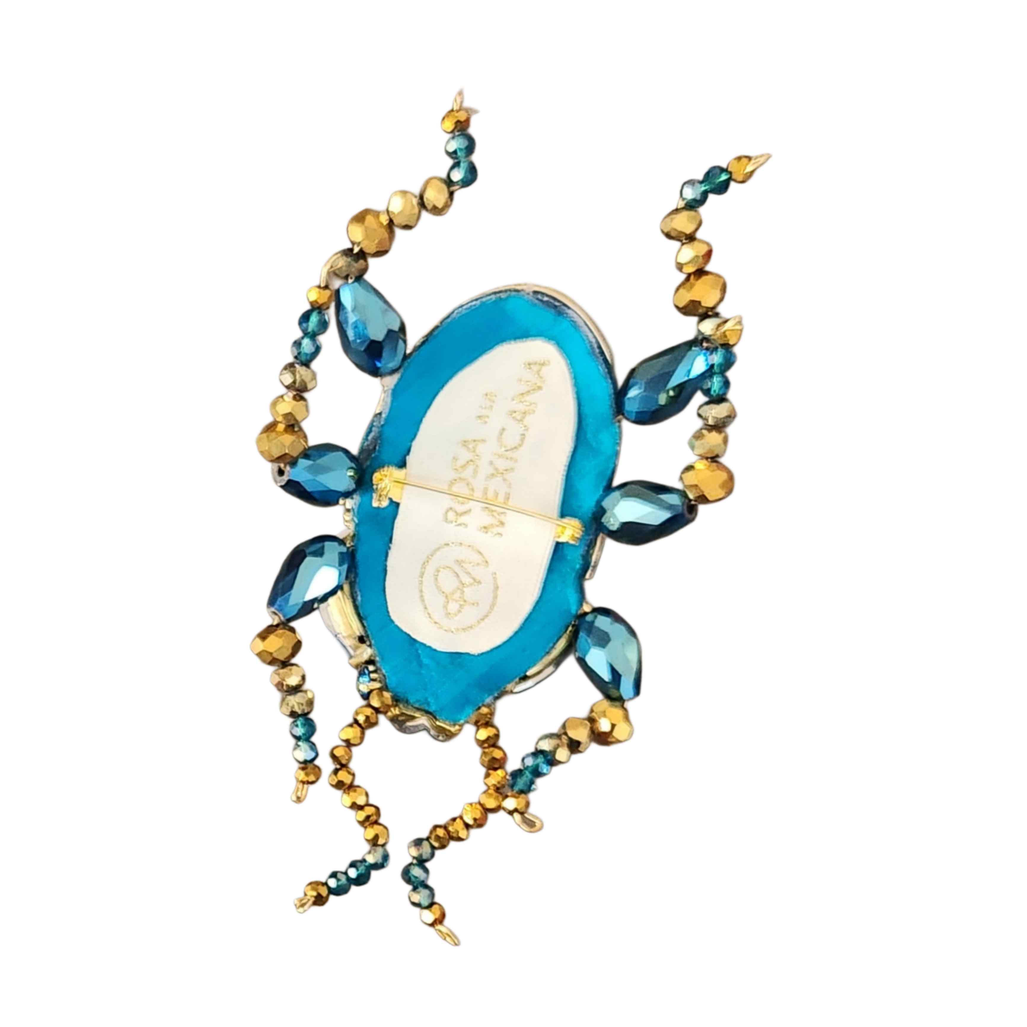 Prendedor Cigarra cristales 7cm · Prendedor Artesanal Insecto