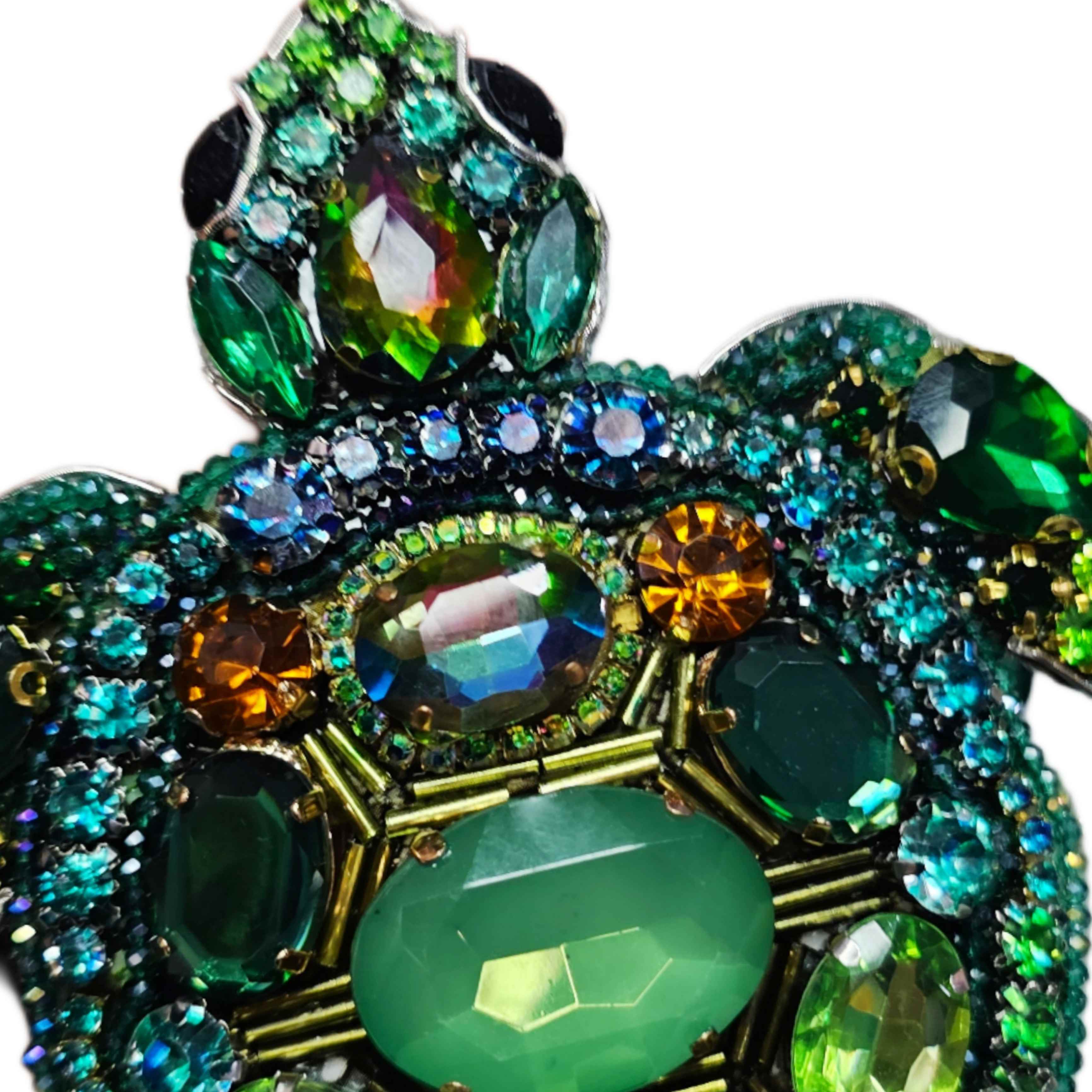 Prendedor Tortuga cristales 13 x 11 cm · Prendedor Artesanal (copia)