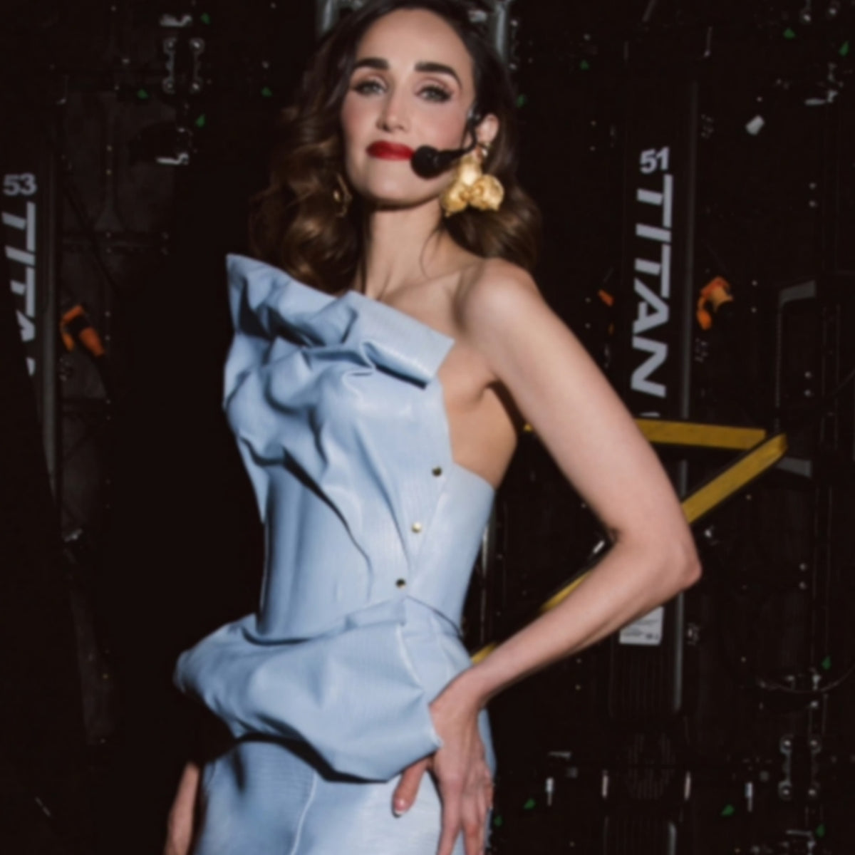Peto Selene Pechera Rígido Azul celeste croco