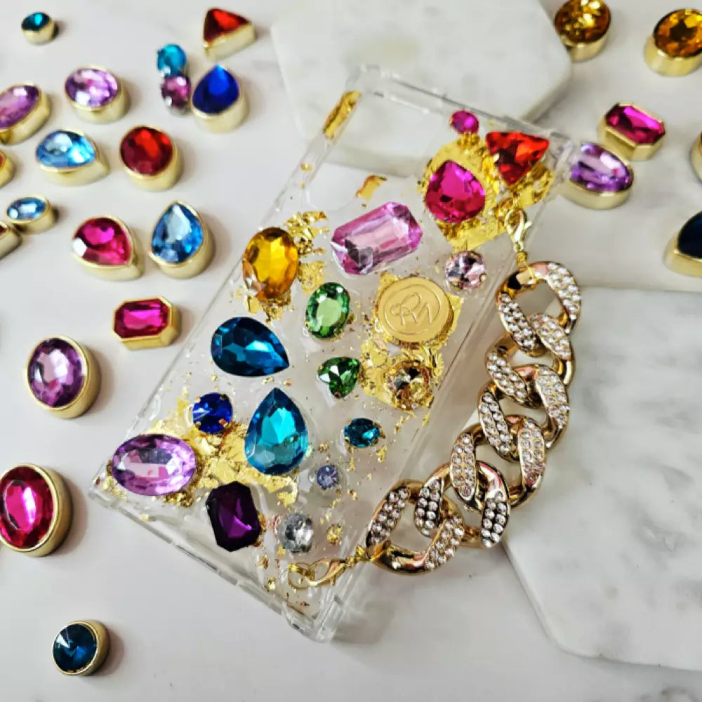 Rainbow Cell Phone Case with Removable Chain (Apple and Samsung)