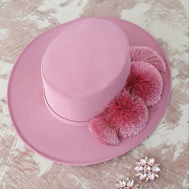 Cordobes Hat with Pompoms